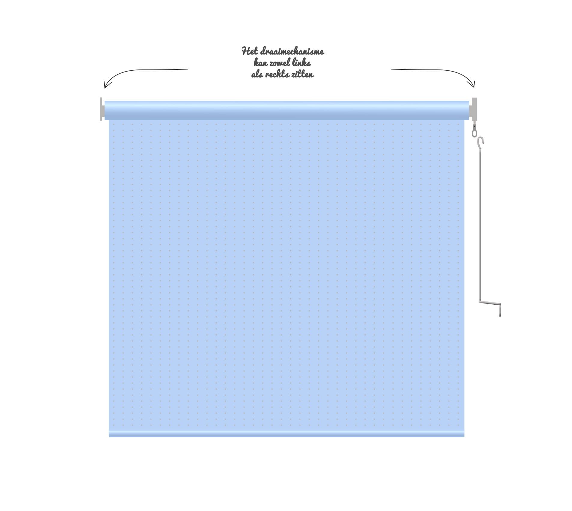 buitenrolgordijn 100cm hdpe